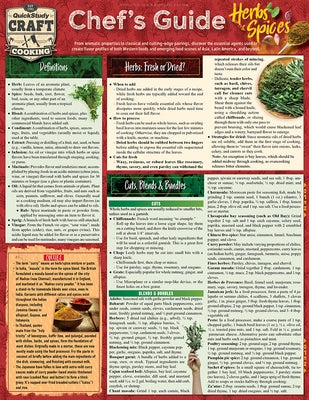 Chef's Guide to Herbs & Spices: A Quickstudy Laminated Reference Guide by Weinstein, Jay