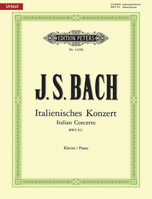 Italian Concerto Bwv 971 for Piano: Urtext by Bach, Johann Sebastian