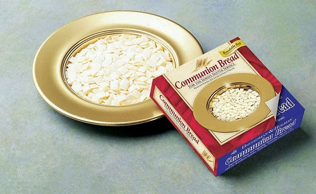 Communion Bread - Hard: Traditional Unleavened Square Communion Bread - Box of Approximately 500 Pieces by Broadman Church Supplies Staff