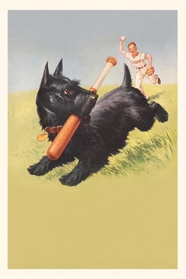 Vintage Journal Scottie Dog with Bat by Found Image Press