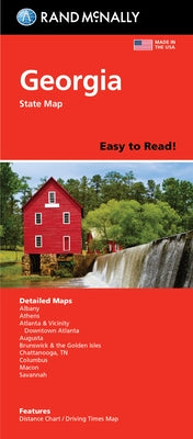 Rand McNally Easy to Read Folded Map: Georgia State Map by Rand McNally