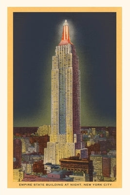 Vintage Journal Night, Empire State Building, New York City by Found Image Press