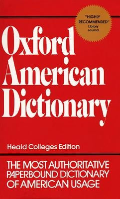 Oxford American Dictionary by Ehrlich, Eugene