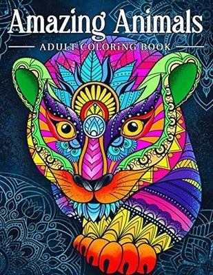 Amazing Animals Adult Coloring Book: Stress Relieving Animal Designs An Adult Coloring Book Featuring Super Cute and Adorable Baby Woodland Animals fo by Shine, Summer