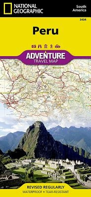 Peru Map by National Geographic Maps