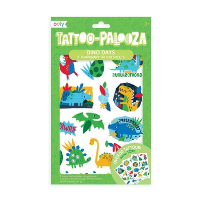 Tattoo Palooza Temporary Tattoo: Dino Days - 3 Sheets by Ooly