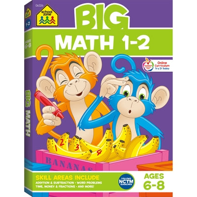 School Zone Big Math Grades 1-2 Workbook by Zone, School