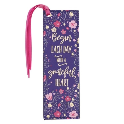 Pagemarker Navy Grateful Heart by Christian Art Gifts