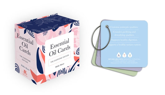 Essential Oil Cards: The Everyone Edition (56 Full-Color Cards with Metal Ring-Hold) by Marie, Hallie