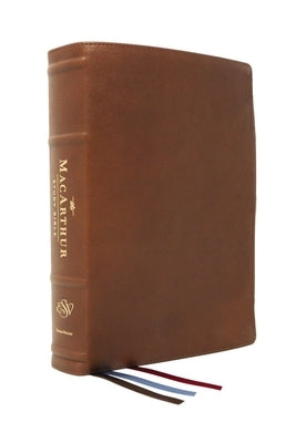 The Esv, MacArthur Study Bible, 2nd Edition, Premium Goatskin Leather, Brown, Premier Collection: Unleashing God's Truth One Verse at a Time by MacArthur, John F.