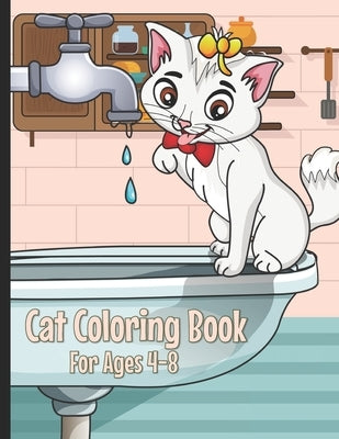 Cat Coloring Book: Cute Cat Coloring Book for Kids Ages 4-8 by Creative Coloring Corner