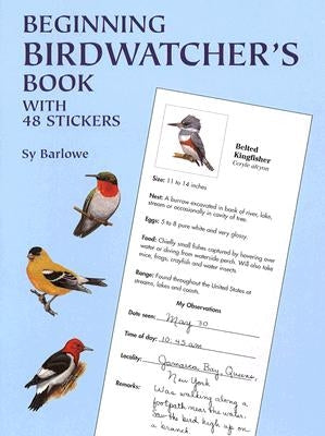 Beginning Birdwatcher's Book: With 48 Stickers [With 48] by Barlowe, Sy