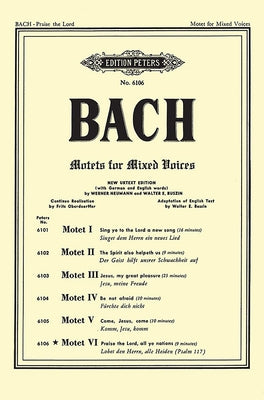 Motet VI Bwv 230 (Praise the Lord, All Ye Nations) by Bach, Johann Sebastian