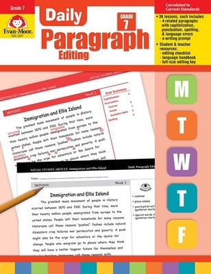 Daily Paragraph Editing Grade 7 by Evan-Moor Corporation