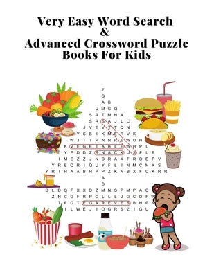 Very Easy Word search & Advanced Crossword Puzzle Books For Kids: Easiest Beginning Brain Games Unique Word search - Crossword Puzzles For 1st 2nd 3rd by Publishing, Feverpaper