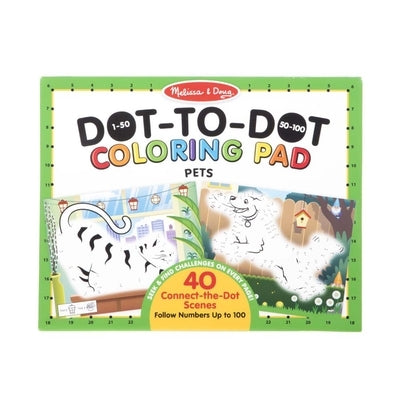 123 Dot-To-Dot Coloring Pads - Pets by Melissa & Doug