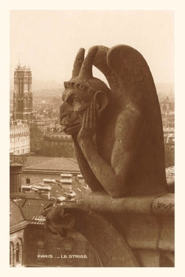 Vintage Journal Gargoyle on Notre Dame Cathedral by Found Image Press