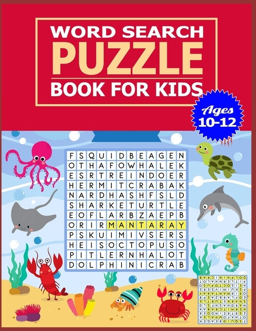 Word Search Puzzle Book for Kids Ages 10-12: 50 Large print word search puzzle for kids.(with Solution) by Design Nobly