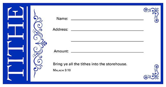 Value Offering Envelope (Pk of 100) ] Tithe, Blue by Warner Press