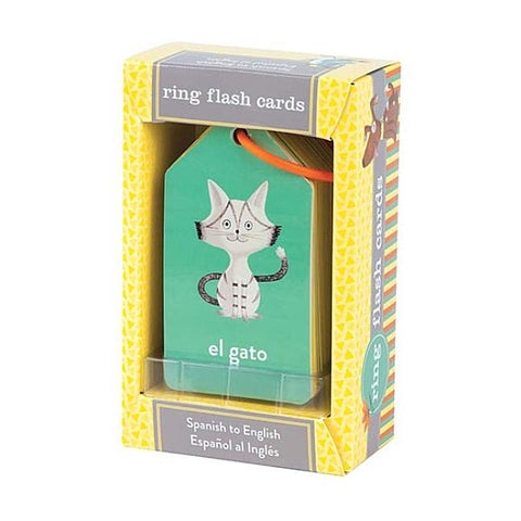 Spanish to English Ring Flash Cards by Mudpuppy