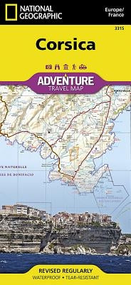 Corsica Map [France] by National Geographic Maps