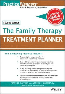 The Family Therapy Treatment Planner, with Dsm-5 Updates, 2nd Edition by Dattilio, Frank M.