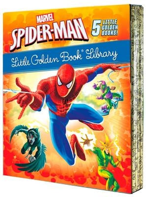 Spider-Man Little Golden Book Library (Marvel): Spider-Man!; Trapped by the Green Goblin; The Big Freeze!; High Voltage!; Night of the Vulture! by Various