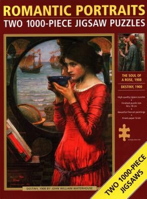 Jigsaw: Romantic Portraits (Double): Two 1000-Piece Jigsaw Puzzles: 'the Soul of a Rose' and 'destiny' by John William Waterhouse by Peony Press