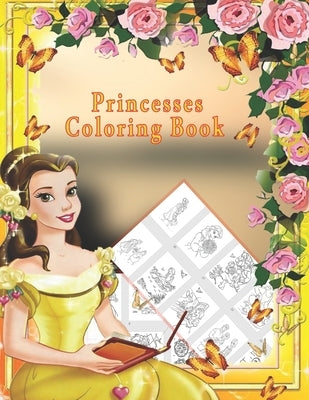 Princesses Coloring Book: Jumbo Princess Coloring Book For Kids by Adam, A.