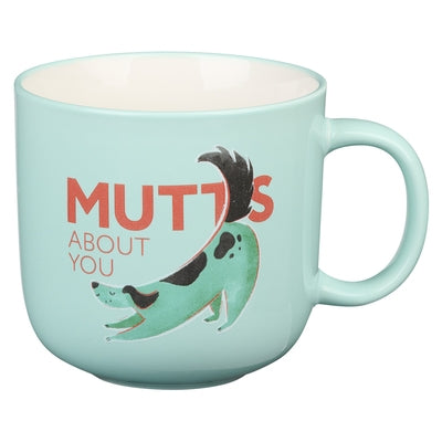 The Fur Side Coffee Mug for Dog Lovers, Mutts about You Ceramic by Christian Art Gifts