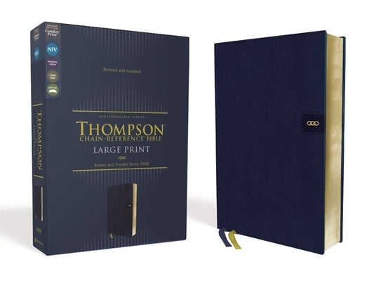 Niv, Thompson Chain-Reference Bible, Large Print, Leathersoft, Navy, Red Letter, Comfort Print by Thompson, Frank Charles