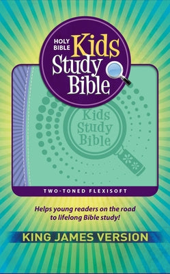 KJV Kids Study Bible, Flexisoft (Red Letter, Imitation Leather, Purple/Green) by Hendrickson Publishers