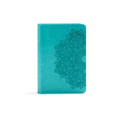 KJV Large Print Compact Reference Bible, Teal Leathertouch by Holman Bible Staff