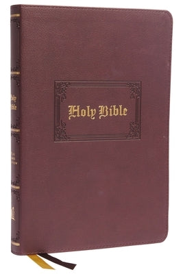 Kjv, Thinline Bible, Large Print, Vintage Series, Leathersoft, Brown, Red Letter, Comfort Print: Holy Bible, King James Version by Thomas Nelson