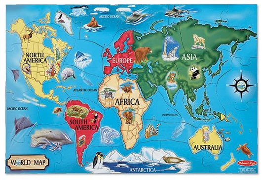 World Map Floor (33 Pc) by Melissa & Doug