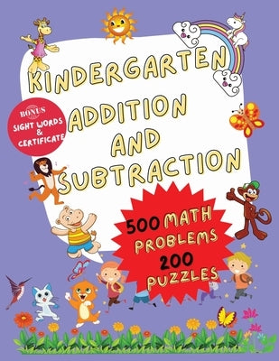 Kindergarten Math Addition and Subtraction: Math Helper Series by Garb Media Group
