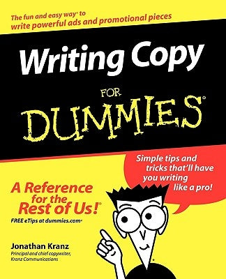 Writing Copy for Dummies by Kranz