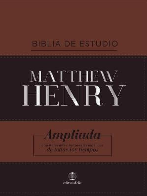 Rvr Biblia de Estudio Matthew Henry, Leathersoft, Clásica by Henry, Matthew