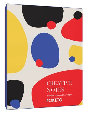 Creative Notes: 20 Notecards and Envelopes (Greeting Cards with Colorful Geometric Designs, Minimalist Everyday Blank Stationery for a by Vadakan, Ted