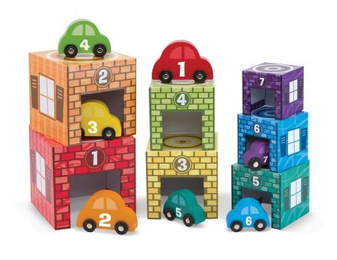 Nesting & Sorting Garages & Cars by Melissa & Doug