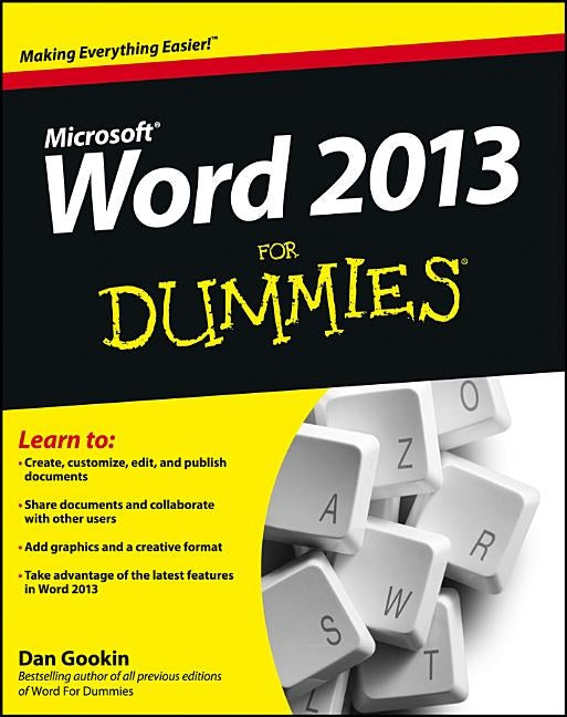 Word 2013 For Dummies by Gookin, Dan