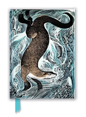 Angela Harding: Fishing Otter (Foiled Journal) by Flame Tree Studio