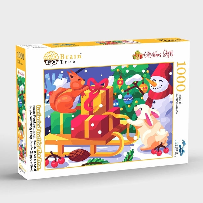 Brain Tree - Christmas Gifts 1000 Piece Puzzle for Adults: With Droplet Technology for Anti Glare & Soft Touch by Brain Tree Games LLC