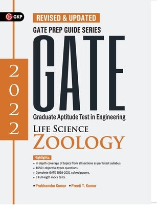 GATE 2022 Life Science Zoology- Guide by Dr. Prabhanshu Kumar, Dr. Nibedita Mukhopadhyay by Kumar, Prabhanshu