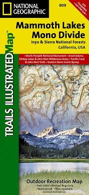 Mammoth Lakes, Mono Divide Map [Inyo and Sierra National Forests] by National Geographic Maps