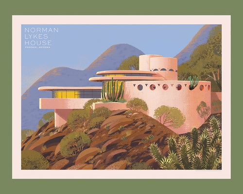 Frank Lloyd Wright Collection: Norman Lykes House: Officially Licensed Jigsaw Puzzle by Kim Smith by Smith, Kim