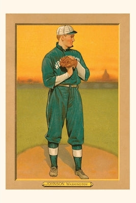 Vintage Journal Early Baseball Card, Walter Johnson by Found Image Press