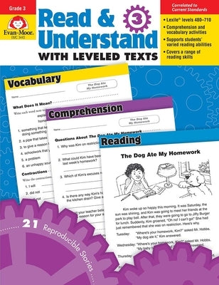 Read and Understand with Leveled Texts, Grade 3 Teacher Resource by Evan-Moor Corporation