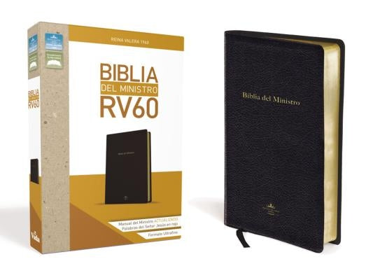 Biblia del Ministro Reina Valera 1960, Tamaño Manual, Leathersoft, Negro / Spanish Ministers Bible Rvr 1960, Leathersoft, Black by Rvr 1960- Reina Valera 1960