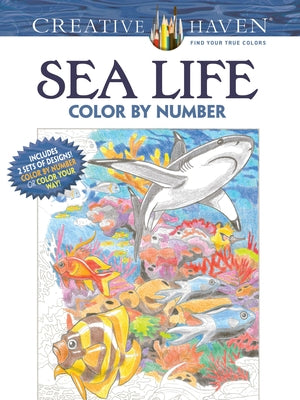 Creative Haven Sea Life Color by Number Coloring Book by Toufexis, George